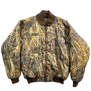 Columbia Jacket Brown Reversible Delta‎ Hunter Camouflage Outdoor Men's S/M